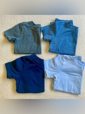 Honest Set of 4 Short Sleeve Tees Various Colors 100% Cotton Size 5T